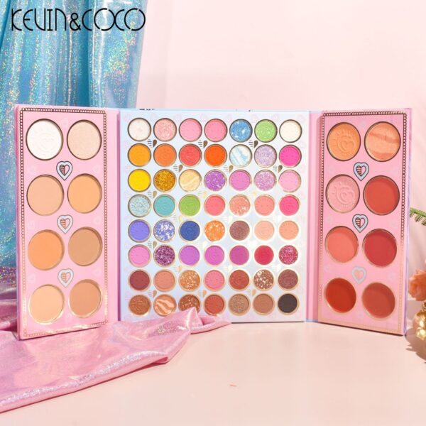 KEVIN&COCO 72-color eyeshadow palette foldable - Image 3
