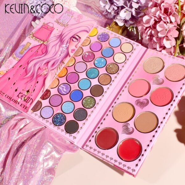 KEVIN&COCO 72-color eyeshadow palette foldable - Image 4