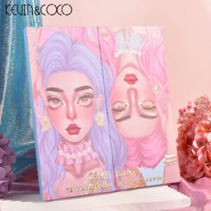 KEVIN&COCO 72-color eyeshadow palette foldable